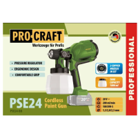 Акумуляторний фарбопульт Procraft PSE24 (без акб та зп)